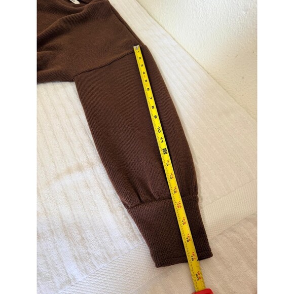 Madewell Womens Brown Knit Pullover Sweater Crew Neck Long Sleeve Large - Picture 11 of 14